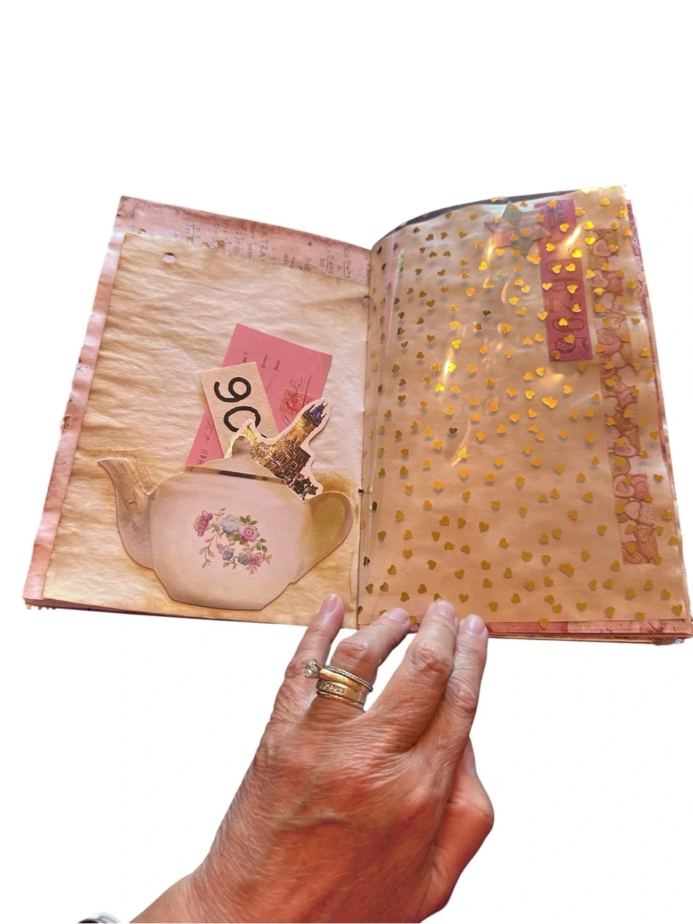 Handmade Junk Journal Love Theme One of a Kind!